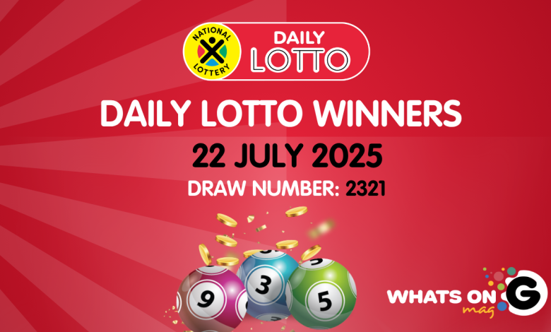 Congratulations to the Daily Lotto Winners for 22 July 2025
