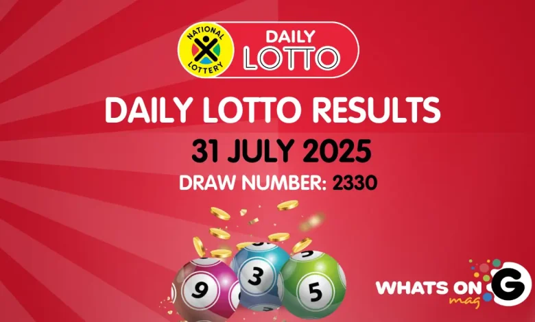 Ithuba Daily Lotto Results for 31/07/2025