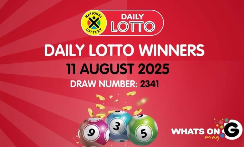 Congratulations to the Daily Lotto Winners for 11/08/2025