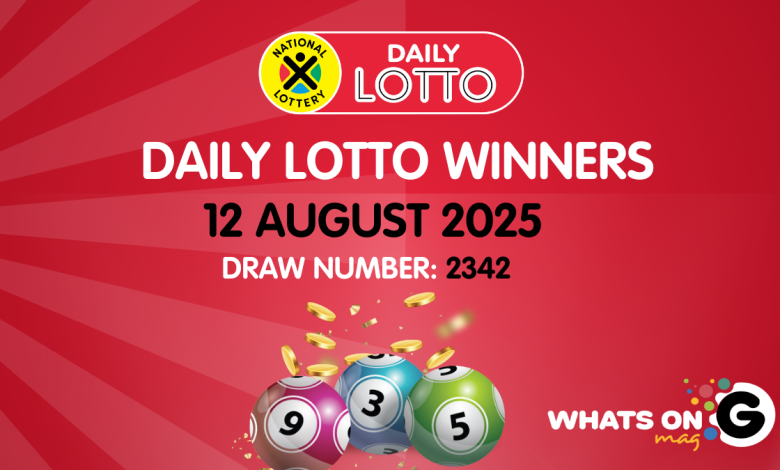 Congratulations to the Daily Lotto Winners for 12/08/2025