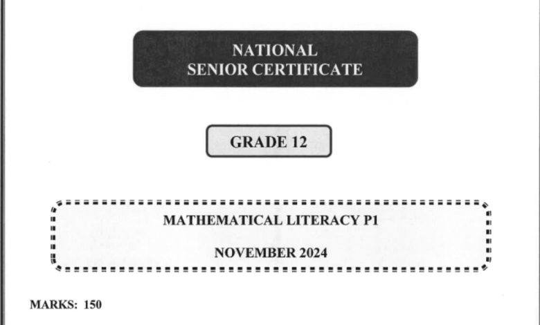 Grade 12 Exam Past Papers: Mathematical Literacy (Free Download)
