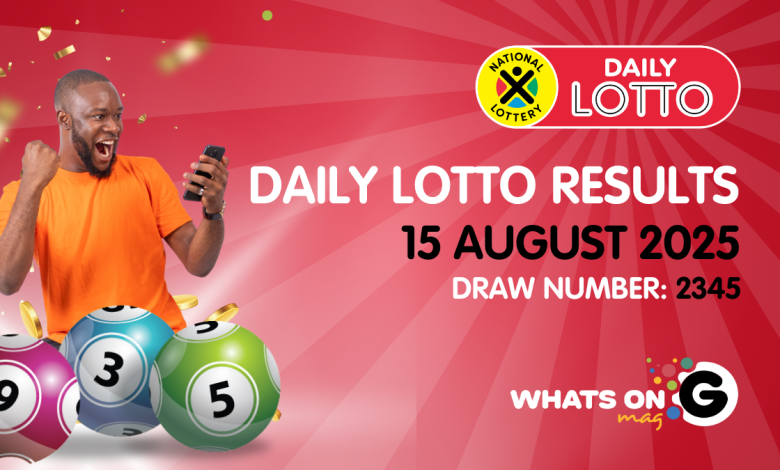 Ithuba Daily Lotto Results for 15/08/2025