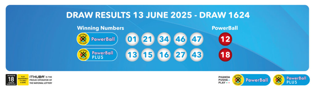 Ithuba Powerball Draw Results - 13 June 2025