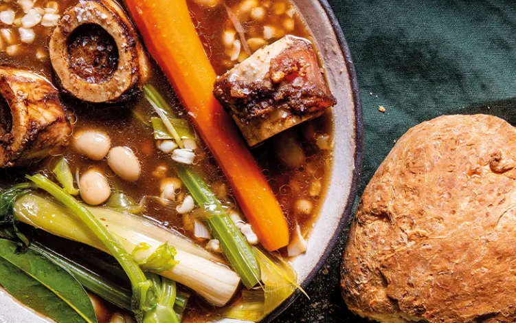 Marrow bone samp soup