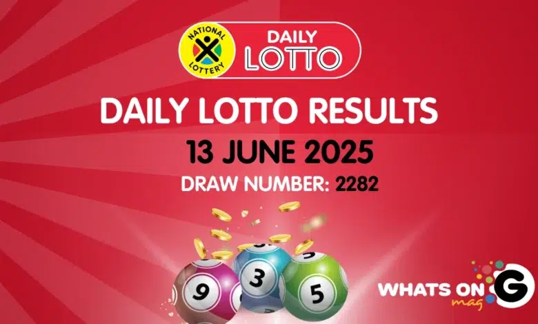 Ithuba Daily Lotto Results for Friday, 13/06/2025