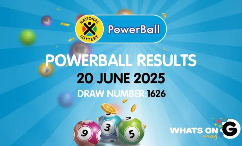 Ithuba Powerball Results for 20/06/2025