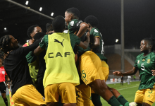 Banyana Banyana celebrate their 4-0 win over Mali in WAFCON 2025