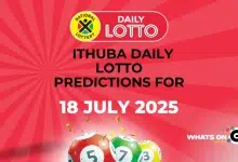 Ithuba Daily Lotto Predicitions For 18/07/2025