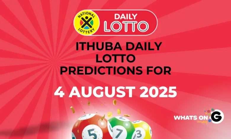 Ithuba Daily Lotto Predictions For 04 August 2025