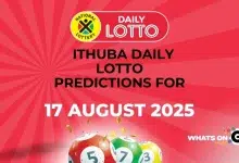 Ithuba Daily Lotto Predictions for 17/08/2025