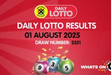 Ithuba Daily Lotto Results for 01/08/2025