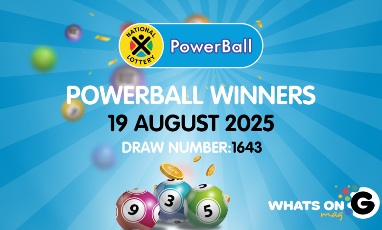 POWERBALL RESULTS: Congratulations to the Powerball Winners for 19/08/2025